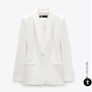 SATIN EFFECT LAPEL TUXEDO JACKET